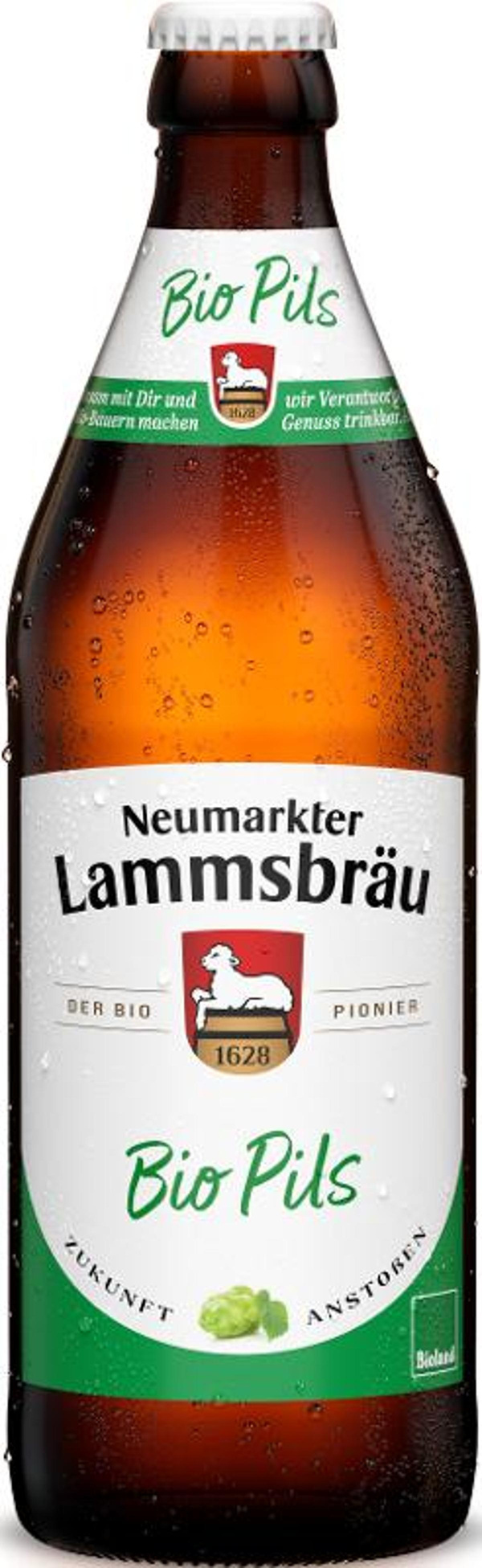 Produktfoto zu Lammsbräu Bio-Pils 10x0,5l