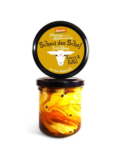 Produktfoto zu Schani das Schaf Frischkäse Curry