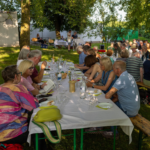 Weinprobe in unserer Gärtnerei