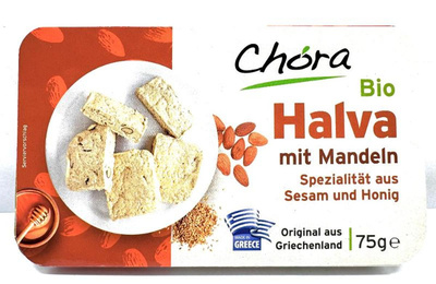 Produktfoto zu Halva mit Honig & Mandeln