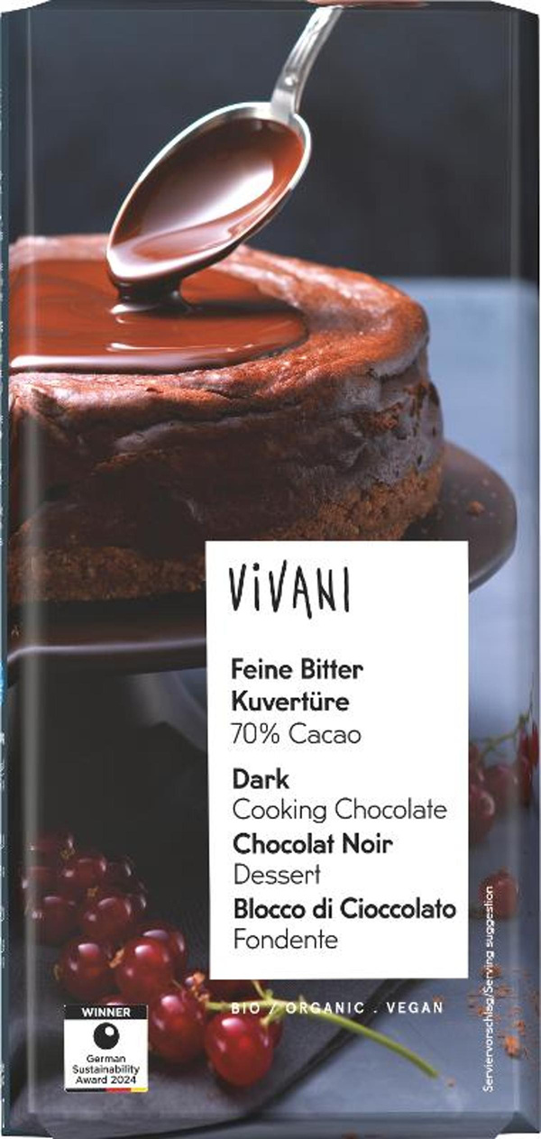 Produktfoto zu Kuvertüre Feine Bitter vegan