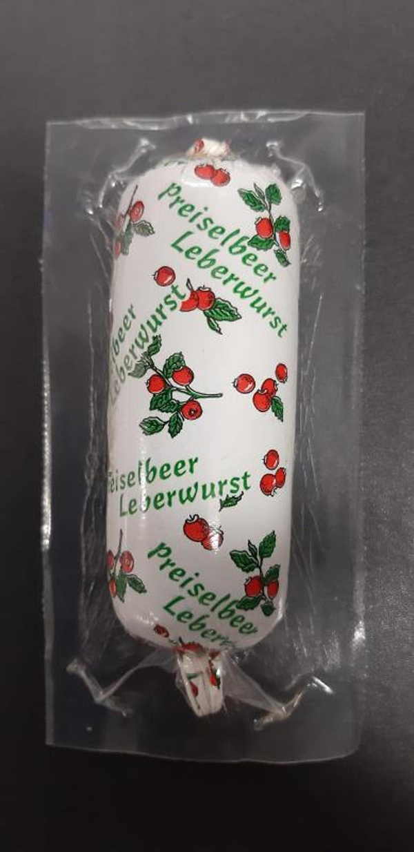 Produktfoto zu Wildleberwurst m.Steinpilzen und Preiselbeeren