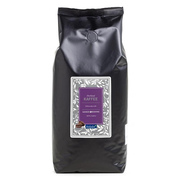 Produktfoto zu Hochlandkaffee ganze Bohne