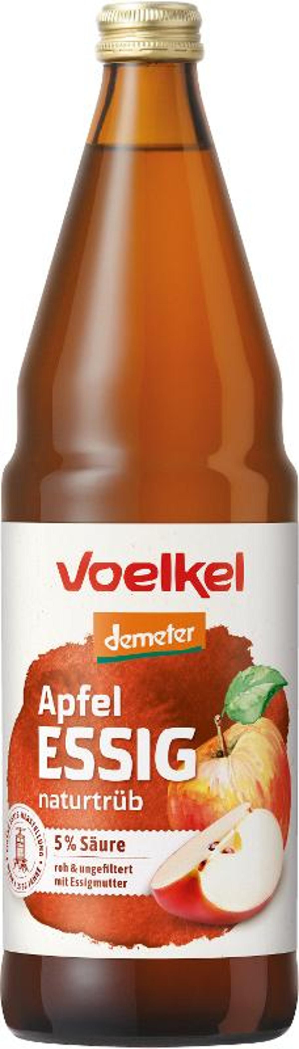 Produktfoto zu Apfelessig, naturtrüb Mehrwegflasche