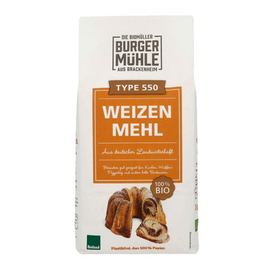 Produktfoto zu Weizenmehl 550 Burgermühle  6x1kg