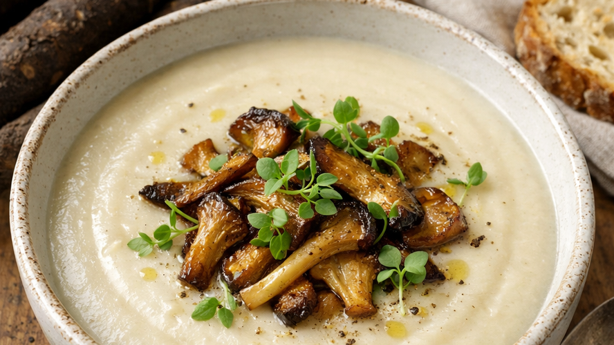Rezeptbild für Schwarzwurzelsuppe mit Topping