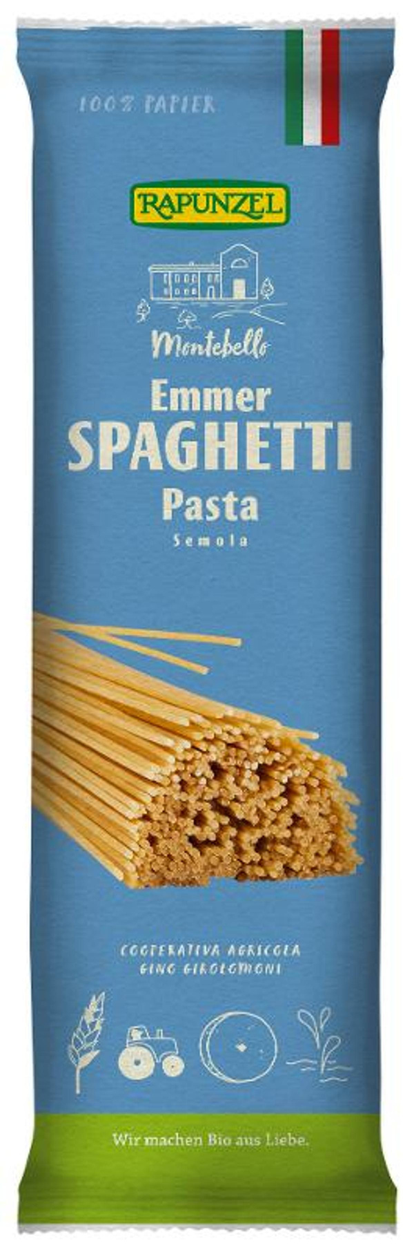 Produktfoto zu Emmer Spaghetti Semola