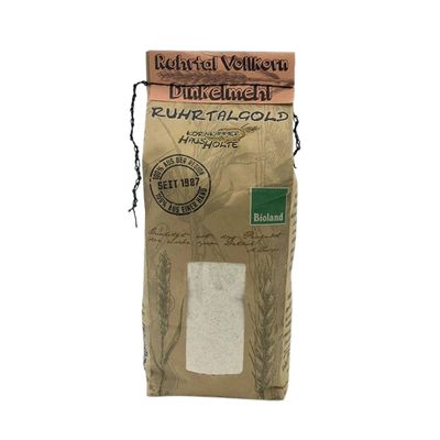 Produktfoto zu Dinkelmehl Vollkorn Ruhrtalgold
