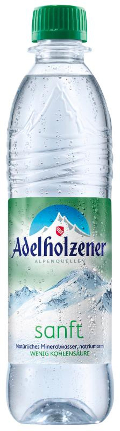 Produktfoto zu Adelholzener Wasser sanft PET 12 x 0,5l