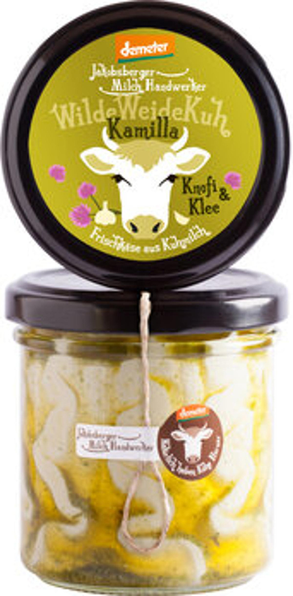 Produktfoto zu Kamilla Frischkäse Kräuter_Knofi - im Glas