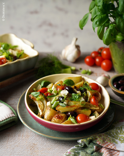 Schüssel mit Kartoffelsalat