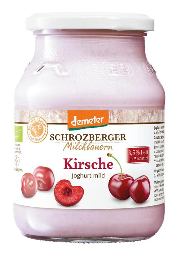 Produktfoto zu Joghurt Kirsche  3,5% 500g Glas