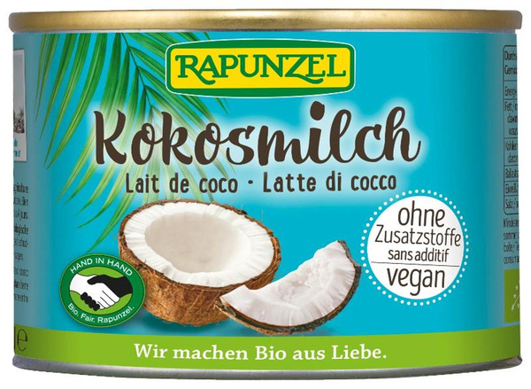 Produktfoto zu Kokosmilch Hand in Hand 200ml Rapunzel