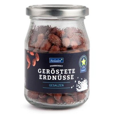Produktfoto zu Geröstete Erdnüsse gesalzen Mehrwegglas