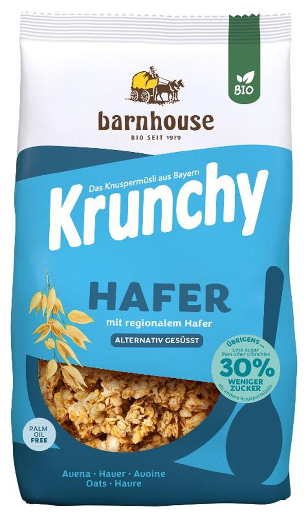 Produktfoto zu Krunchy Hafer mit Reissirup, 30% weniger Zucker