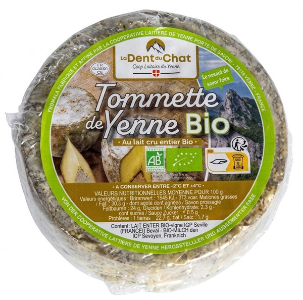 Produktfoto zu Tommette de Yenne 50% Fett, Rohmilchkäse