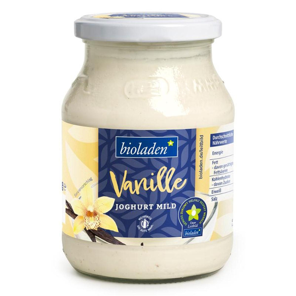 Produktfoto zu Joghurt Vanille im 500g Glas  3,5% Fett