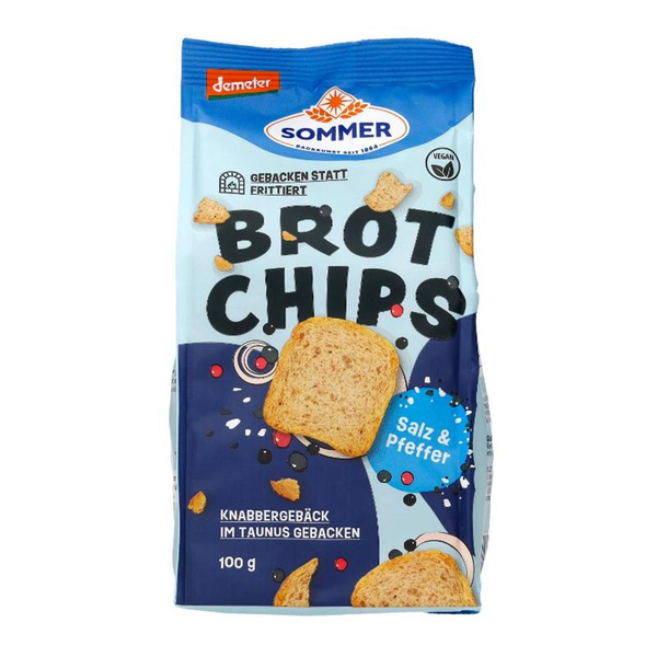Produktfoto zu Brot-Chips mit Salz & Pfeffer 5x100g