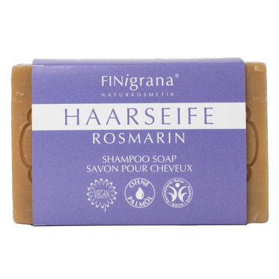 Produktfoto zu Aleppo Haarseife mit Rosmarin 100g
