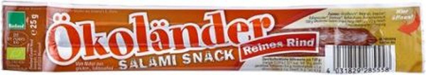 Produktfoto zu Ökoländer Salami-Snack Rind