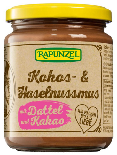 Produktfoto zu Kakao & Haselnussmus mit Dattel vegan
