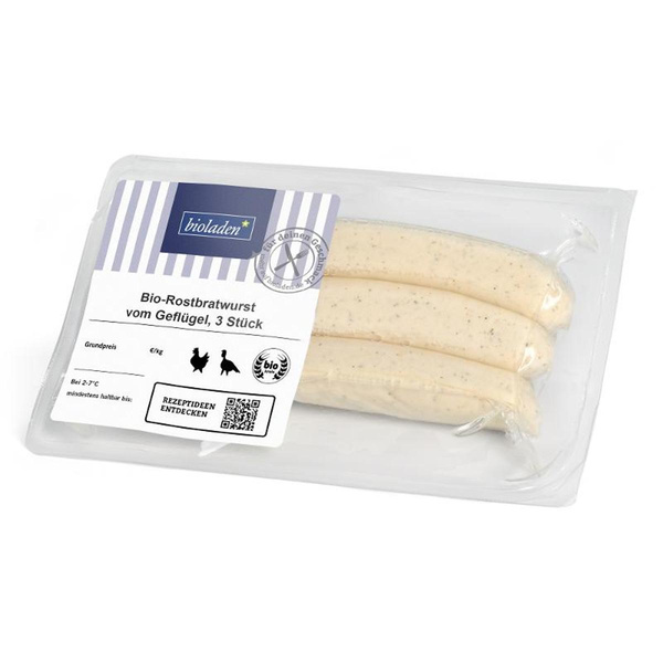 Produktfoto zu Geflügel-Rostbratwurst, 3 Stück