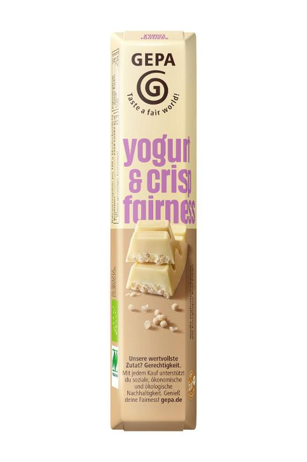 Produktfoto zu Yogurt & crisp fairness - Joghurt Schokoriegel