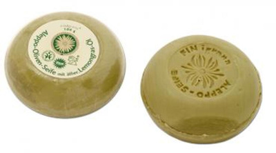 Produktfoto zu Aleppo Oliven Seife mit Lemongras Öl