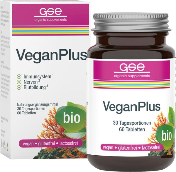 Produktfoto zu Vegan Plus mit Vit.B12, B3, Eisen, Jod und Calcium