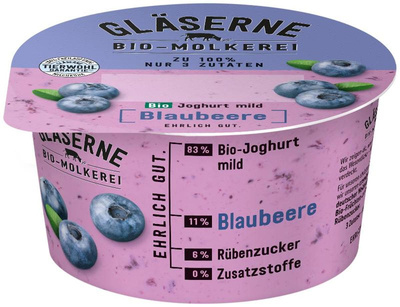 Produktfoto zu Joghurt pur Blaubeere, 6x150g