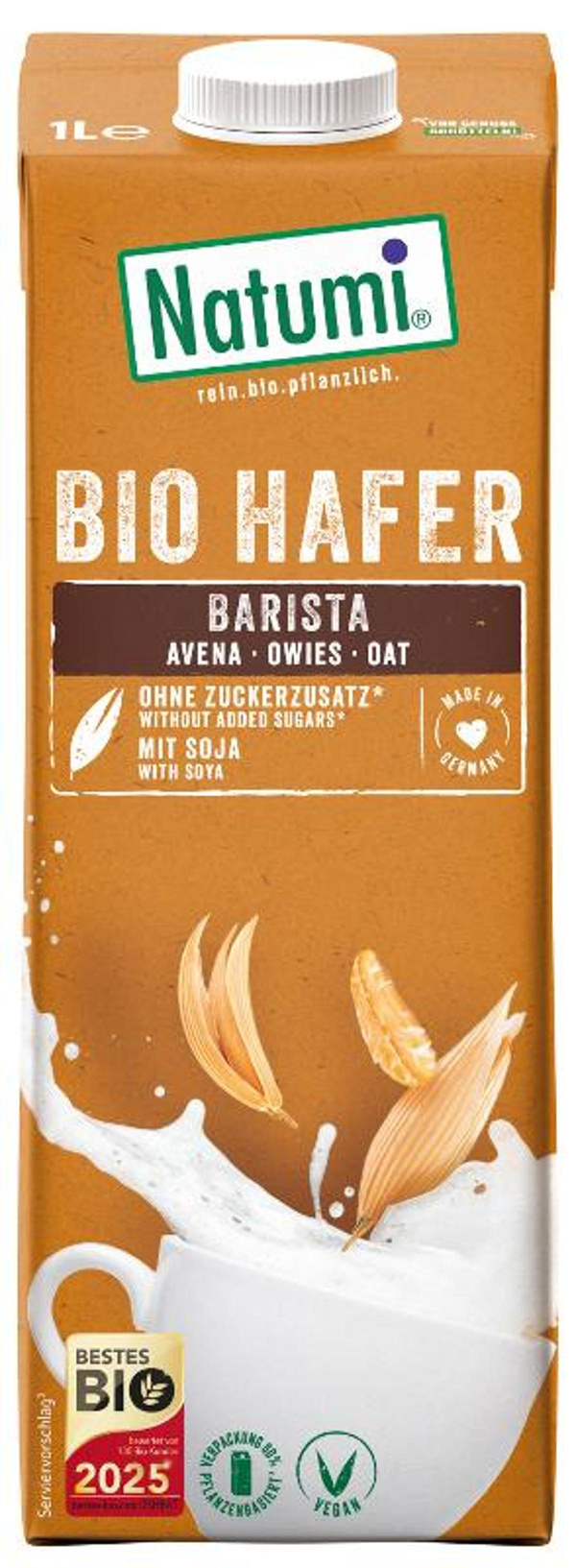 Produktfoto zu Haferdrink Barista Natumi - aufschäumbar