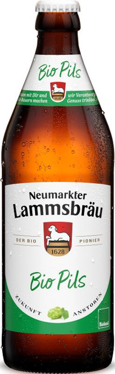 Produktfoto zu Lammsbräu Bio-Pils 10x0,5l