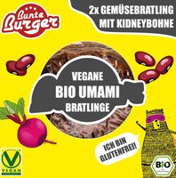Bio Bratling Umami Vegan 2x80g - Gemüse Bratling mit Kidneybohne & Rote Bete